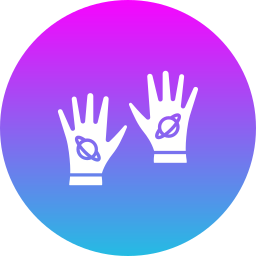 rękawiczki kosmiczne ikona