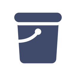 Fishing bucket icon