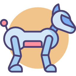 Robotic dog icon