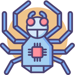 robot araña icono