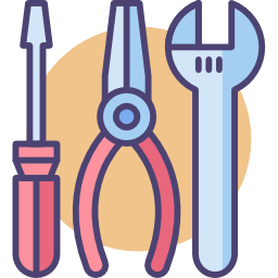 gereedschap en gebruiksvoorwerpen icoon