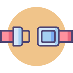 Safety belt icon