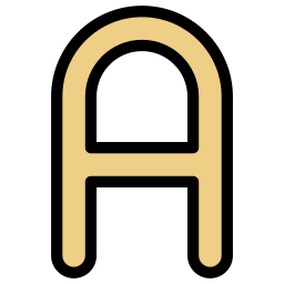 Letter a icon