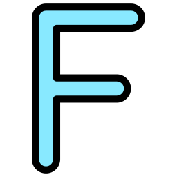 Letter f icon