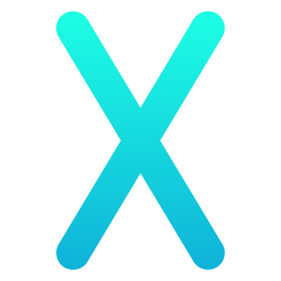 Letter x icon