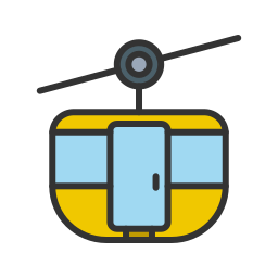 Cable car cabin icon