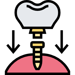 tandheelkundig implantaat icoon