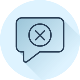 Message delete icon