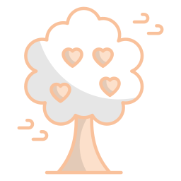Love tree icon