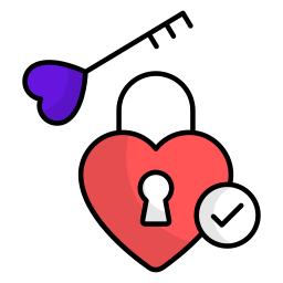 Heart key icon