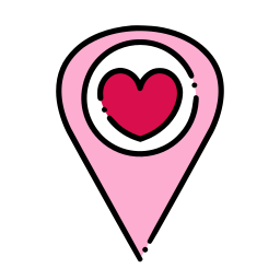 Love pin icon