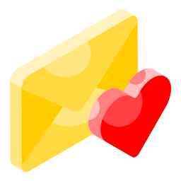 liefde voor e-mail icoon