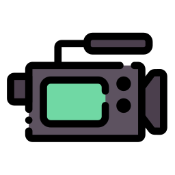 camara de video icono