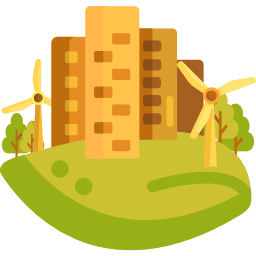grüne stadt icon
