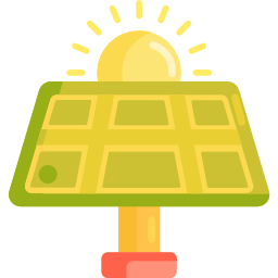 energía solar icono