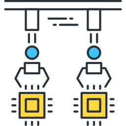 Robotics process icon