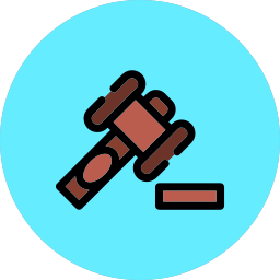 Law hammer icon