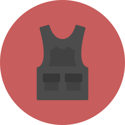 Bullet proof vest icon