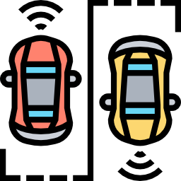 Driverless car icon