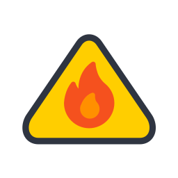 alerta de incendio icono