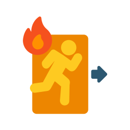emergencia de incendio icono