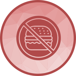 sin comida icono