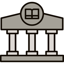 biblioteca pública Ícone
