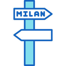 Street sign icon