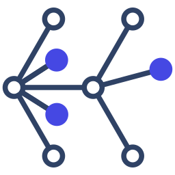 estructura molecular icono