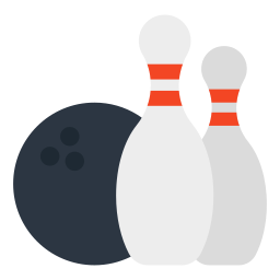 gioco di bowling icona