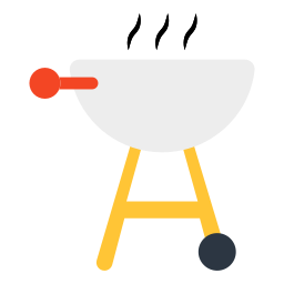 Grilling stove icon