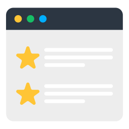 Online rating icon