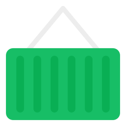 Logistic container icon