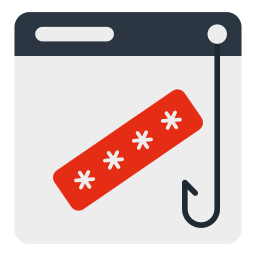 phishing de contraseñas icono