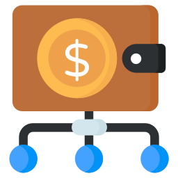 지갑 네트워크 icon