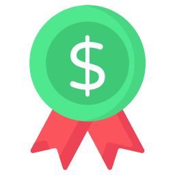 Financial medal icon