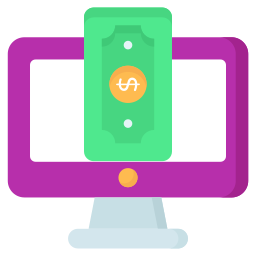 Online banknote icon