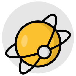 rotierender planet icon