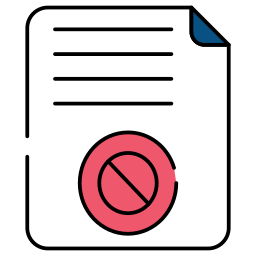 Block document icon