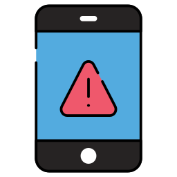 mobiele waarschuwing icoon
