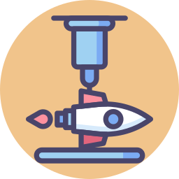 3d rocket icon