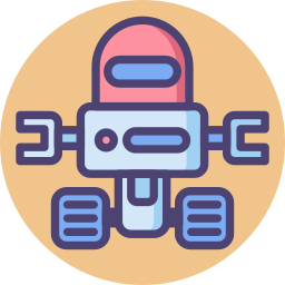 Space robot icon