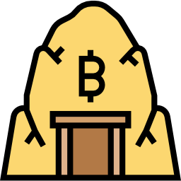 Bitcoin mine icon