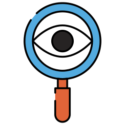zoek oog icoon
