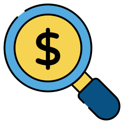 Search dollar icon