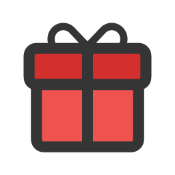 caja de regalo icono