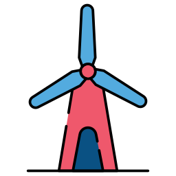 Wind power icon