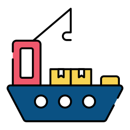 Загрузка лодки иконка