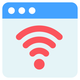 wi-fi sur le web Icône