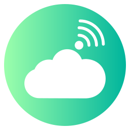 internet nella nuvola icona